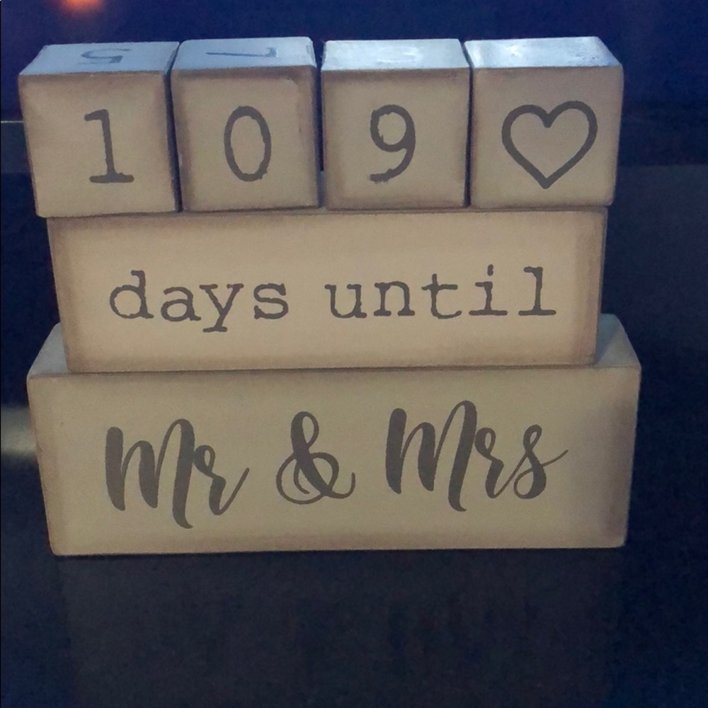 Mr and Mrs countdown blocks
